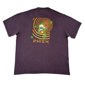 Vintage 90s Phish Concert Shirt Size Large 1998 Band Lee Total Cotton Tag